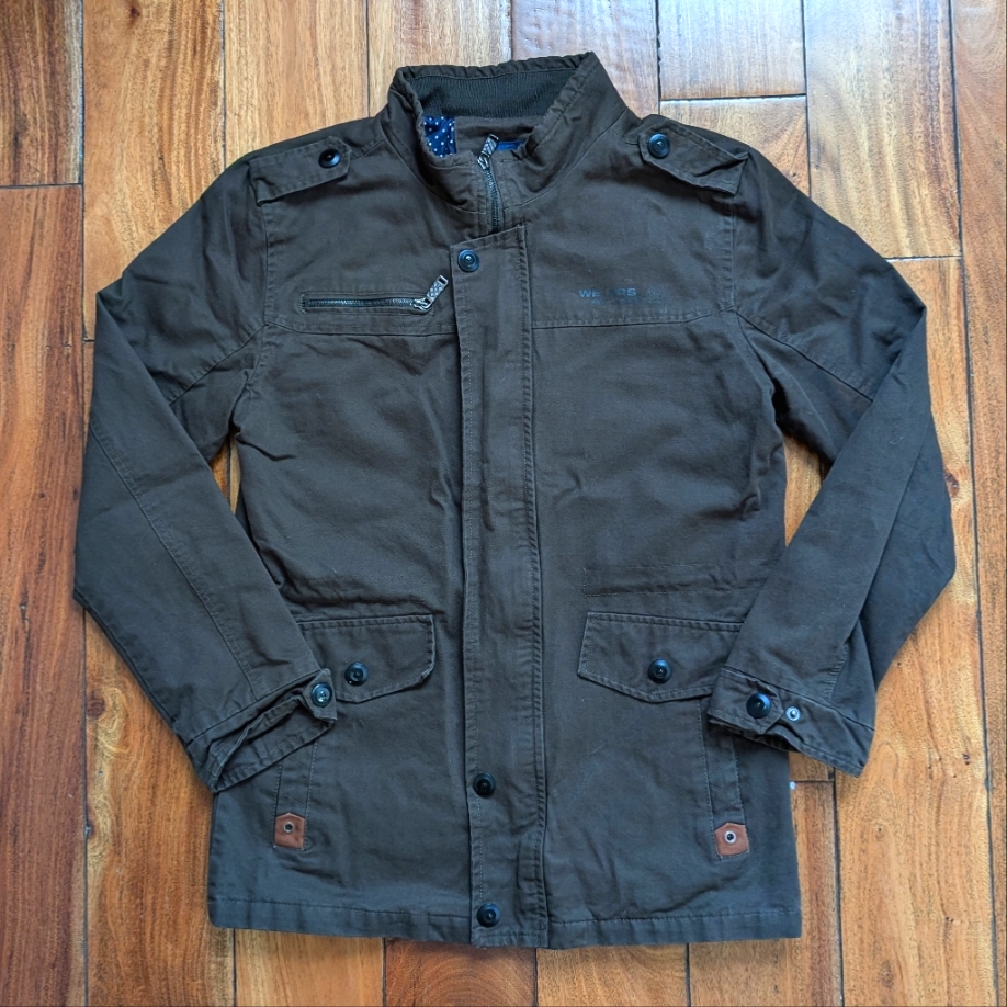 Military Style Vintage Workwear Jacket (L)